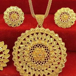 niva fashion Gold-Plated Brass Jewellery Set image 2