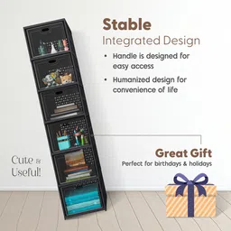 Kuber Industries Grey Pack Of 2 6-Tier Organisers image 5