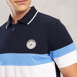 Nautica Colourblocked Polo Collar T-shirt image 4