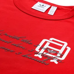 ADIDAS Originals Men Printed Varsity Pure Cotton T-shirt image 3