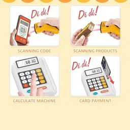 YK X Kids Mandi Kids Cash Register Role Play and Playsets image 3