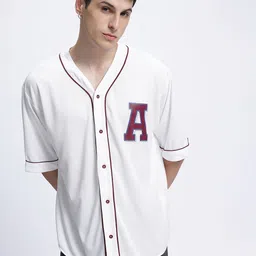 glitchez Seamless Style Collarless Relaxed Fit Shirt image 5