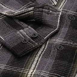 Roadster Men Relaxed Checked Pure Cotton Casual Shirt image 3