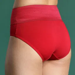 DressBerry Women Pack Of 2 Solid High-Rise Tummy Tucker Hipster Briefs image 3