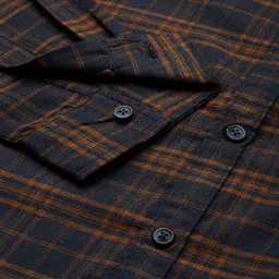 R.Code by The Roadster Life Co. Classic Tartan Checked Casual Shirt image 3