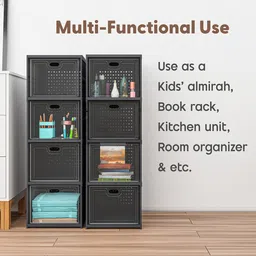 Kuber Industries Grey Pack Of 2 6-Tier Organisers image 4