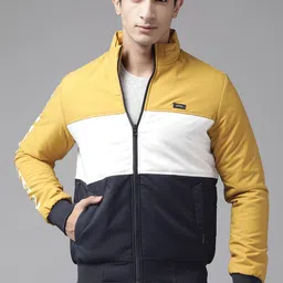 SPYKAR Colourblocked Bomber Jacket image 4