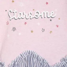 MINI KLUB Girls Pink Printed Fit and Flare Dress image 3