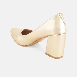 DressBerry Women Pointed Toe Party Block Pumps image 3