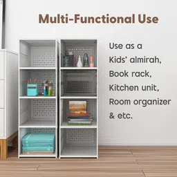 Kuber Industries White Pack Of 2 5-Tier Organisers image 2