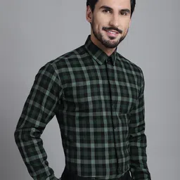 Indian Needle Pack Of 2 Classic Checked Formal Shirts image 3