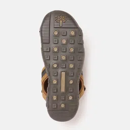 Woodland Men Nubuck Leather Textured Comfort Sandals image 5