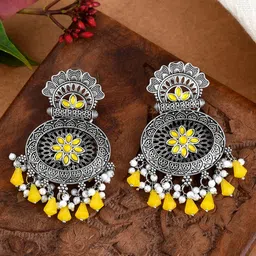 AQUASTREET Silver-Plated Crescent Shaped Chandbalis-picture-28