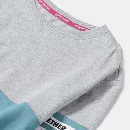 Jockey Girls Super Combed Cotton Printed Sweatshirt With Drop Shoulder Styling - AG66 image 2