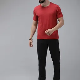 Roadster Men Black Solid Track Pants image 5