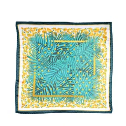 Tossido Men Teal Green Printed Pocket Square image 2