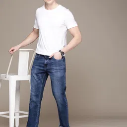 French Connection Men Slim Fit Light Fade Stretchable Jeans image 4