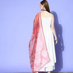 InWeave Women Solid Viscose Rayon Spaghetti Straps Kurta Set image 4