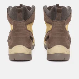 Woodland Men Nubuck Leather Colourblocked Mid-Top Boots image 4