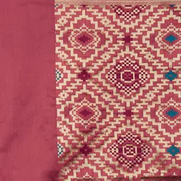 Mitera Maroon Silk Blend Woven Design Kanjeevaram Saree image 5