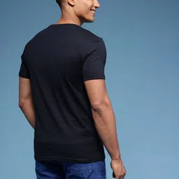 HERE&NOW Pure Cotton Typography Printed T-shirt image 5