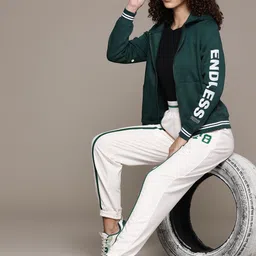 The Roadster Lifestyle Co. Printed Hooded Front- Open Sweatshirt-picture-40