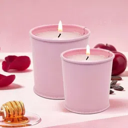 Garden Deco Pink 6 Pieces Wax Tealight Candles-picture-20