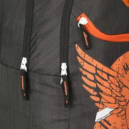 Wildcraft Unisex Black & Orange Printed Backpack image 5