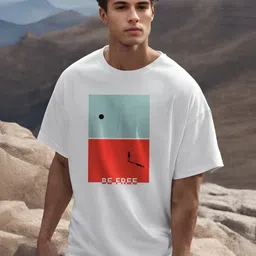 NOBERO Colourblocked Oversized Pure Cotton T-shirt-picture-12