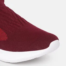 Flying Machine Men Burgundy Solid Lumin Walking Shoes image 2