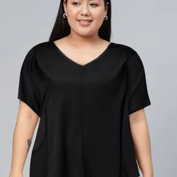 The Roadster Lifestyle Co. Solid Extended Sleeves Top image 5