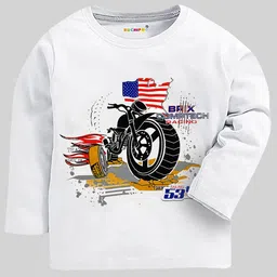 KUCHIPOO Boys Pack of 5 Printed Regular Fit T-shirts image 3