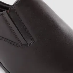 INVICTUS Men Coffee Brown Solid Formal Slip-Ons image 3