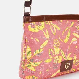 Caprese Floral Printed Structured Sling Bag image 3