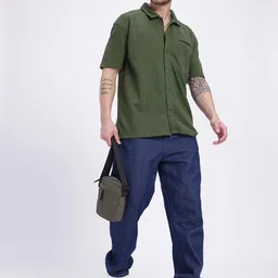 glitchez Textured Urbanism Triple Peak Knit Textured Shirt image 5