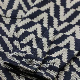 Snitch Men Navy Geometric Overshirt image 2