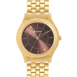 Titan Men Karishma Bracelet Style Analogue Watch 1648YM06-Brown image 1
