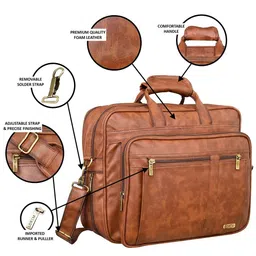 LOREM Textured Messenger Bag image 4