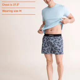 DaMENSCH Men Printed Ultra-Light Cotton Regular Fit Inner Boxers image 2