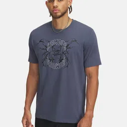 UNDER ARMOUR Loose Fit Brand Logo Printed Training or Gym T-shirt-picture-22