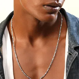 The Roadster Lifestyle Co Men Silver-Plated Chain-picture-23