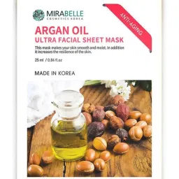 Mirabelle Argan Oil Ultra Facial Sheet Mask - 25 ml image 1