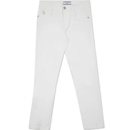 U.S. Polo Assn. Kids White Solid Jeans image 1