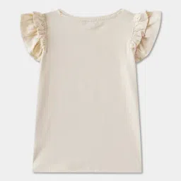 R&B Kids Beige Embroidery Regular Fit Top image 2
