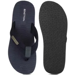 United Colors of Benetton Men's Navy Flip Flops image 5