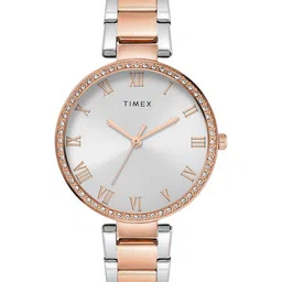 Timex Women Brass Round Dial & Stainless Steel Straps Analogue Watch TWEL18717-picture-11