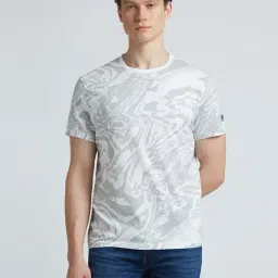 Pepe Jeans White Cotton Slim Fit Printed T-Shirt-picture-31