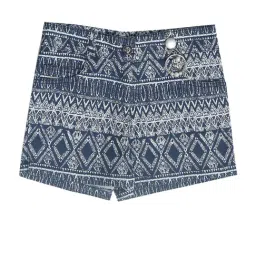 Peppermint Kids Blue Printed Short-image-71