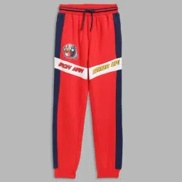 Blue Giraffe Kids Multicolor Cotton Color Block Joggers-picture-16