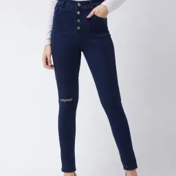 Miss Chase Navy Skinny Fit High Rise Jeans-picture-31